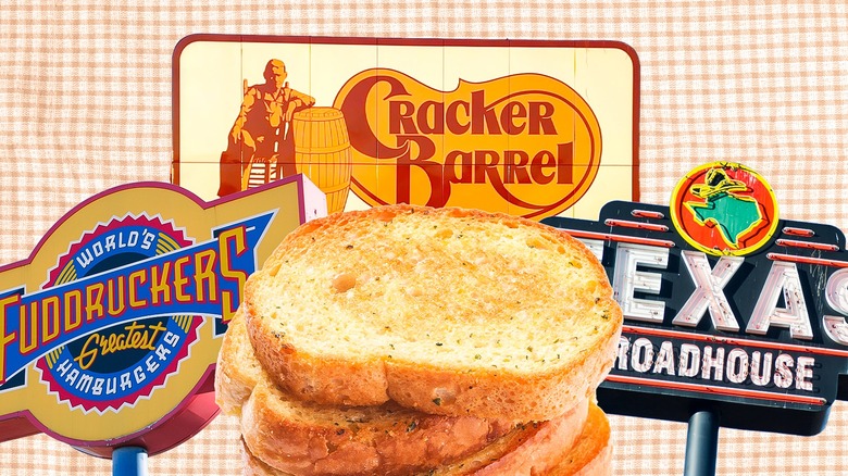 A collection of chain restaurant logos and signs