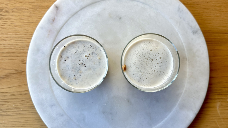 Overnight oats in glasses